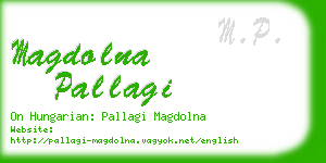 magdolna pallagi business card